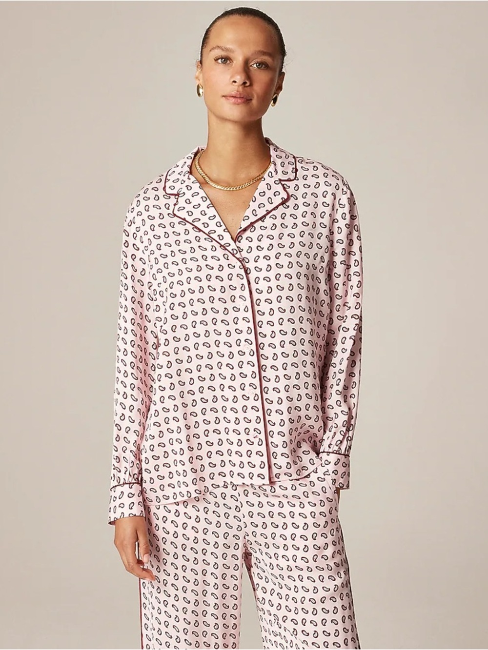 J.Crew Drapey Camp-Collar Shirt in Paisley Print Size XXS